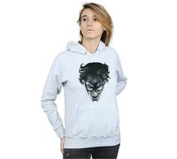 DC Comics Women's The Joker Spot Face Hoodie in Grey | Size: Medium DC Comics Grey M