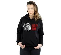 DC Comics Women's The Suicide Squad Harley Quinn Stencil Logo Hoodie in Black | Size: Small DC Comics Black S