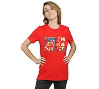 DC Comics Women's Wonder Woman 84 Diana Truth Love Justice Boyfriend Fit T-Shirt Red Large