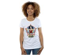 DC Comics Women's Wonder Woman 84 Star Design Cotton T-Shirt in White | Size: Large DC Comics White L