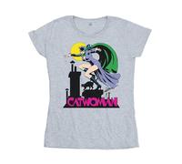 DC Comics Women's Wonder Woman Crackle Logo T-Shirt X-Large Sport Grey