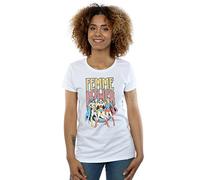 DC Comics Women's Wonder Woman Femme Power T-Shirt Large White
