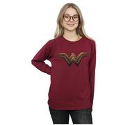 DC Comics Women's Wonder Woman Logo Sweatshirt in Burgundy | Size: XL DC Comics Burgundy XL
