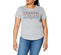 DC Comics Women's Wonder Woman Retro T-Shirt, Sports Grey, Small