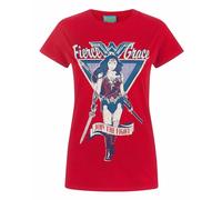 DC Comics Women's Wonder Woman Short Sleeved T-Shirt | Red | Officially Licensed Merch | Size: Small DC Comics Red S