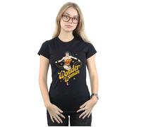 DC Comics Women's Wonder Woman Stars Cotton T-Shirt in Black | Size: 2XL DC Comics Black 2XL