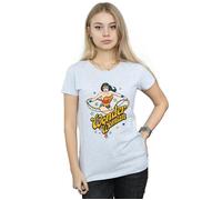 DC Comics Women's Wonder Woman Stars Cotton T-Shirt in Grey | Size: Medium DC Comics Grey M