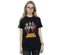 DC Comics Women's Wonder Woman Super Power Group Boyfriend Fit T-Shirt XXX-Large Black