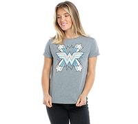 DC Comics Women's Ww Burst T Shirt, Graphite Grey, 16 UK