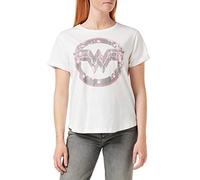 DC Comics Women's Ww Emblem T Shirt, White, 10 UK