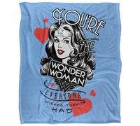 DC comics Wonder Woman Everyone Wishes They Had Mothers Day Blanket Multicoloured (147Cm X 91Cm)