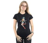 Dc Comics Wonder Woman Jump Cotton T-Shirt In Black Black XXL