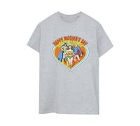 DC Comics Women's Wonder Woman Mother´s Day Cotton Boyfriend T-Shirt in Grey | Size: XL DC Comics Grey XL