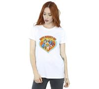 DC Comics Women's Wonder Woman Mother´s Day Cotton Boyfriend T-Shirt in White | Size: XL DC Comics White XL