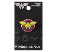 DC Comics Wonder Woman Pewter Lapel Pin Colored Logo