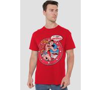 Dc Comics Wonder Woman Vintage Christmas No Time For Naughty T-Shirt, Red Red
