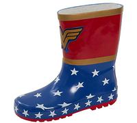 DC Comics Wonder Woman Wellington Boots Kids Womens Rubber Wellies Rain Snow Shoes