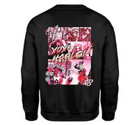 DC Comics XOXO Harley Embroidered Unisex Sweatshirt - Black - S