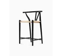 DC Concept Wishbone Classical Bar Stool, Black Ash - Black