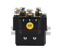 DC Contactor 400A 2PDT 12V 24V 36V 48V 60V Silver Alloy Electric Winch to Control the Forward And Reverse Rotation Of Motor(24V)