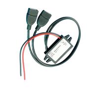 DC Converter Module Efficient Power Adapter Voltage Regulator Dual USB Output for Car Travel (Without Ear)