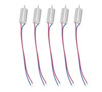 DC Coreless Motor, 3.7V 21800RPM, 6x12mm Micro Motor for RC Drones and Model Aircraft, 5 Pack