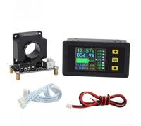 DC Coulomb Meter with Hall Effect Sensor and LCD Display for Accurate Voltage Current Capacity Time and Power Measurement in 100A to 500A Ranges (200A)