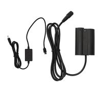DC Coupler Dummy Battery - Fully Decoded Replacement for EN - EL15, TYPE C Fast Charging, Continuous Power for Professional Cameras, Safe Use with Protection Circuit, Compatible
