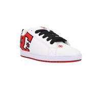 DC Court Graffik Skate Shoes - White/Red/Black
