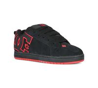 DC Court Graffik Skate Shoes - Dark Grey/Red