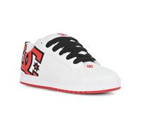 DC Court Graffik Skate Shoes - White/Red/Black