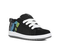 DC Court Graffik (Youth) Skate Shoes - Black/Multi/White