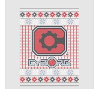 DC Cyborg Knit Men's Christmas T-Shirt - Grey - XL