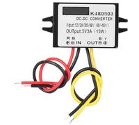 DC-DC 12V/24V/36V/48V to 5V 3A BUCKS Converter, 15W Step Down Power Supply Module with Overvoltage Overcurrent Overheat Short Circuit Protection for Car LED Screen Camera