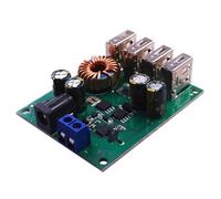 DC DC 9V 12V 24V 36V 48V 7-60V to 5V Voltage Regulator Buck Converter 5A Volt Transformer Power Supply Module 4 USB Ports
