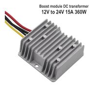 DC-DC Boost Converter Voltage Regulator 12V to 24V/48V Step Up Module with 96% Efficiency, IP68 Waterproof for Industrial & Vehicle Use(DC12V to 24V 10A 240W)