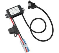 DC-DC Buck Converter Module w/USB-A | 12V/24V to 5V 3A Waterproof Regulator | IP67 Power Reducer with Metal Brackets | Secure Installation for Caravan, Marine, Workshop Electronics & Control Panels