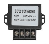 DC-DC Converter 12V to 24V Step-Up Voltage Regulator, 3A 72W High-Efficiency Power Adapter for Automotive, Solar & LED Systems - IP68