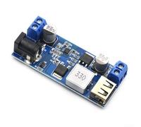 DC-DC Converter 24V 12V to 5V 5A USB Step Down Module for Truck RV Solar - High Efficiency Regulator Board 63x27mm