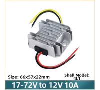 DC-DC Power Converter Step-down Module 17-72V to 12V 120W 10A | 1 piece silver aluminium converter unit with 17-72V input and 12V 10A 120W output