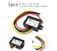 DC/DC Step Down Converter Regulator 24V to 12V 5A 60W, Converter Module for Industrial Power Supply, for Ultra-Thin Efficient Switching Mode Adapter