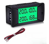 DC Digital Multimeter 300A Amp Volt Gauge Panel for Solar for battery Power Monitor 0-300V Energy Tester(300A)