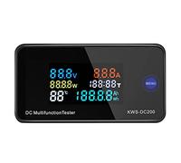 DC Digital Voltmeter Ammeter KWS DC200 100A LCD Display Power Energy Multimeter No Battery digital voltmeter