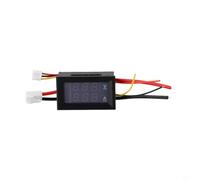 DC Digital Voltmeter Ammeter with Red and Blue Dual LED Display, Voltage 0 100V and Current 10A/50A/100A Measurement Compatible with 3 5 30V (DC 0-100V-10A)