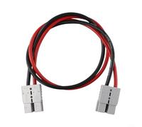 DC Double Head Battery Charging Connector Kit Rated 120A 600V for UPS Systems Telecom Power Supplies and EV Charging Stations (30cm)