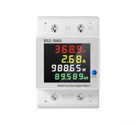 DC Energy Meter,DIN Rail Power Monitor,LCD Display 14-600V 63A DC