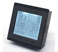 DC Energy Meter with Voltage Current Power Measurement up to 6100V and 20A, Equipped with Overload Alarm, Backlight and Data Retention Functions