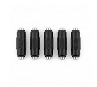 DC Female to Female Jack Adapter 5pcs, 2.1mm X 5.5mm DC Power for CCTV Camera, Gender Changer for Camera Installations, Power Coupler for Extension Projects, Secure Fit for CCTV Camera Connector