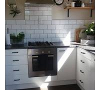 DC FIX 2.1m X 90cm WHITE WOODGRAIN STICKY BACK PLASTIC VINYL FILM SELF ADHESIV