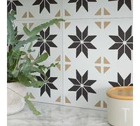 DC - Fix Vivid Stars Self-adhesive Waterproof Vinyl Wall Tiles Clear